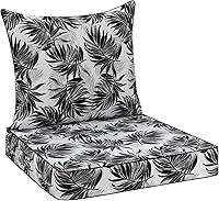 Vista 16 de Favoyard - Juego de cojines de asiento para exteriores de 24 x 24 pulgadas, impermeables y resistentes al desgaste, para muebles de patio, con funda