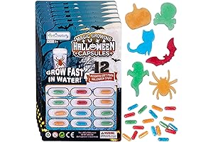 Halloween Magic Growing Capsules, Expand 6 Times in Water, Cute Color Variety, 72 Capsules