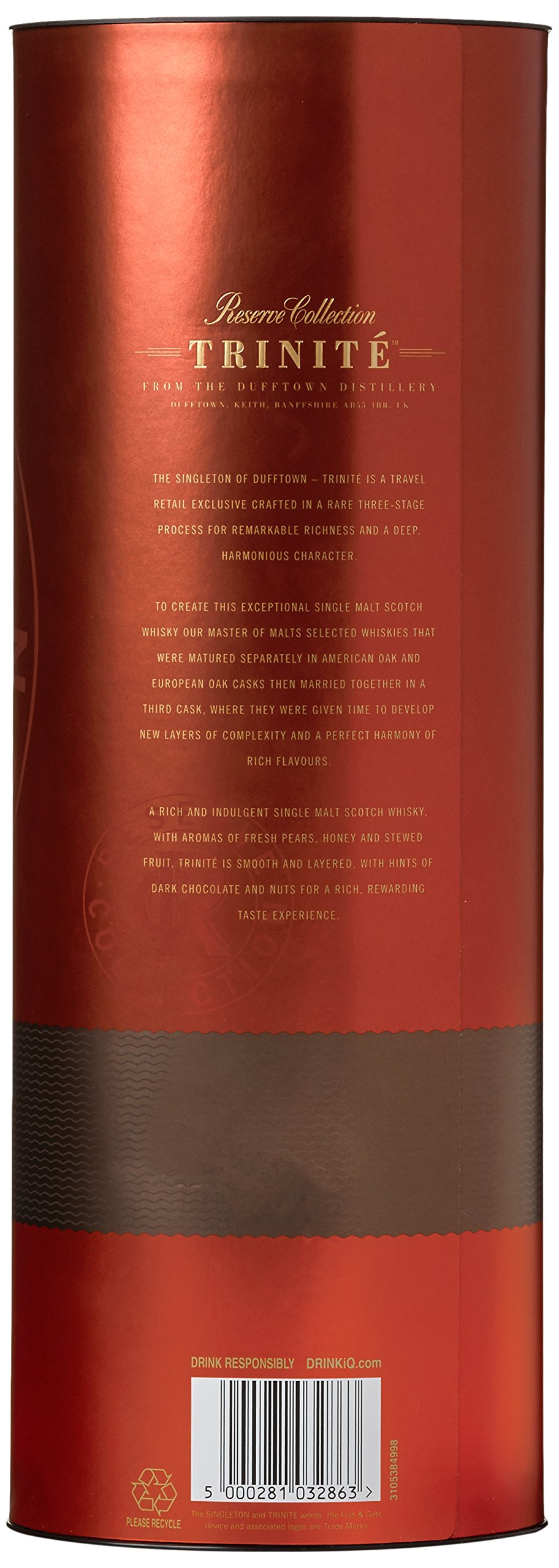 SINGLETON of Duff Town Reserve Collection Trinité Whisky with Gift