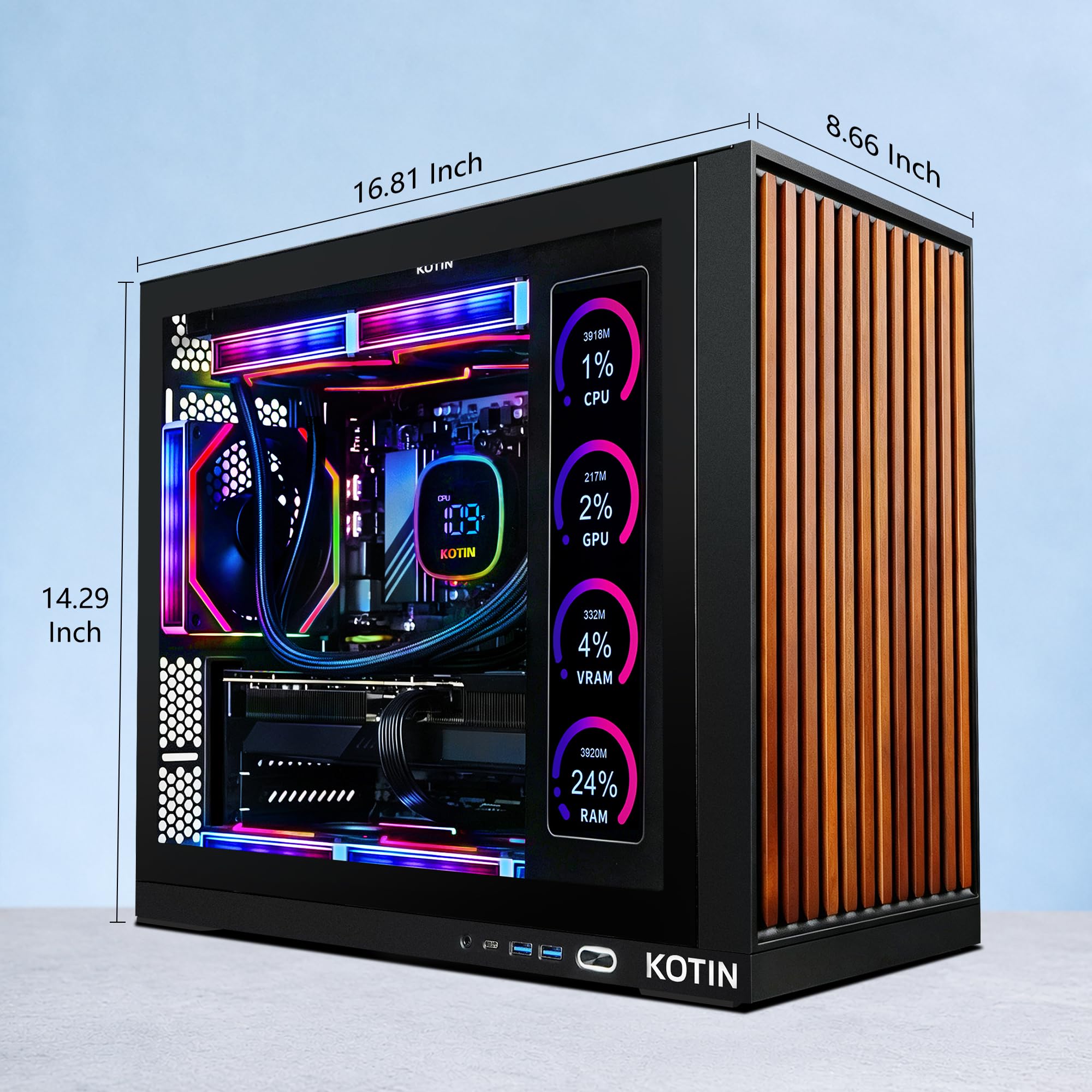 Amazon.co.jp: KOTIN 組み込み済みゲーミングPC RTX 5070 12GB、Ryzen