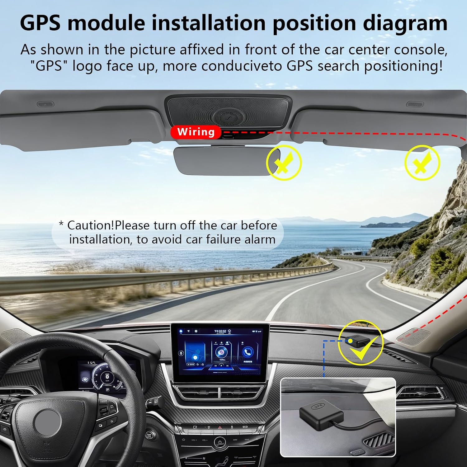 Mangoal Front 4K & Rear 1080p Dash Cam for Toyota Camry 2018-2020 (Model B) image 4