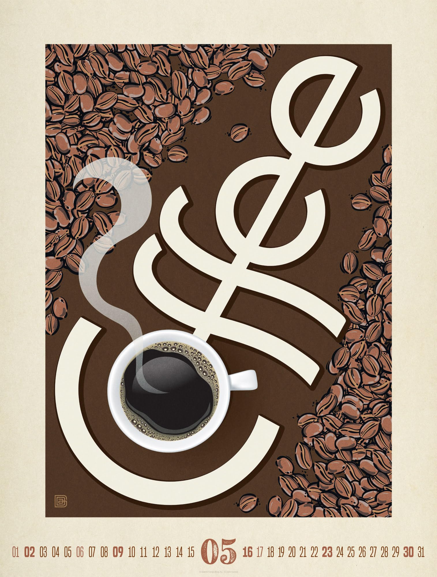 Coffee Time Kaffee-Plakate-Kalender 2027: Geschmackvoller Retro-Kalender im großen Hochformat (50x66 cm) | Illustrationen für Kaffee-Fans