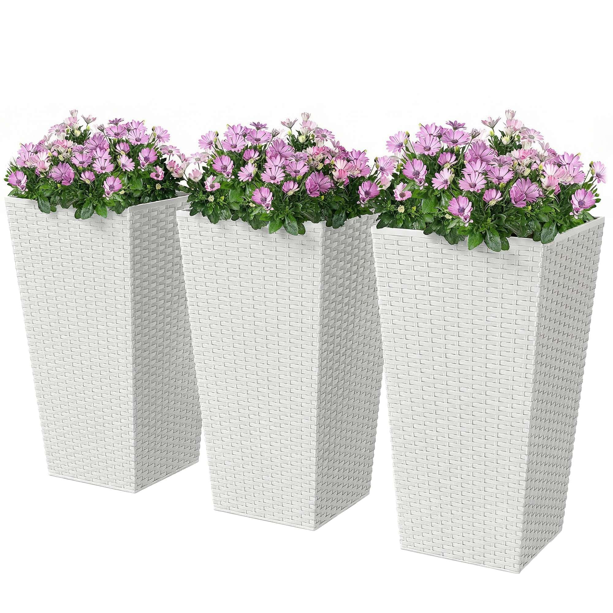 Outsunny Tall Planters Set of 3