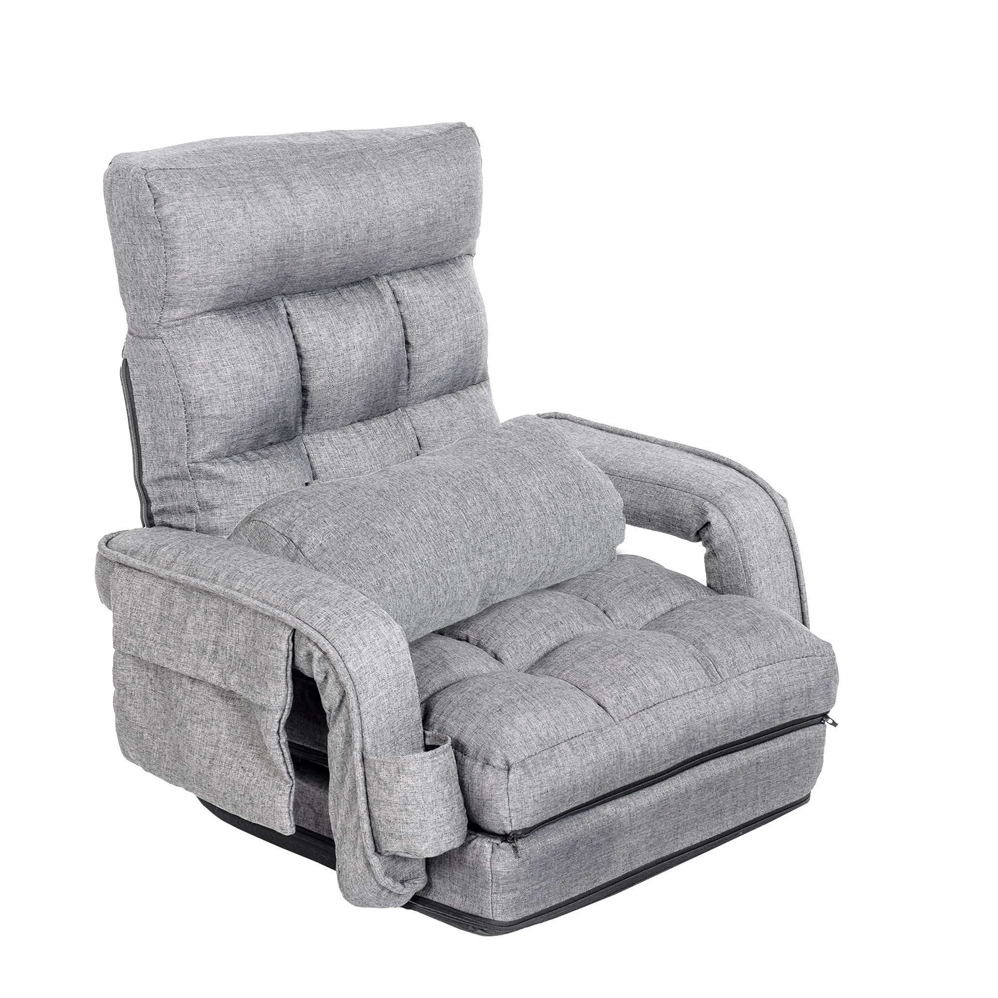 WAYTRIM Indoor Chaise Lounge Sofa, Folding Lazy Sofa Floor Chair 6