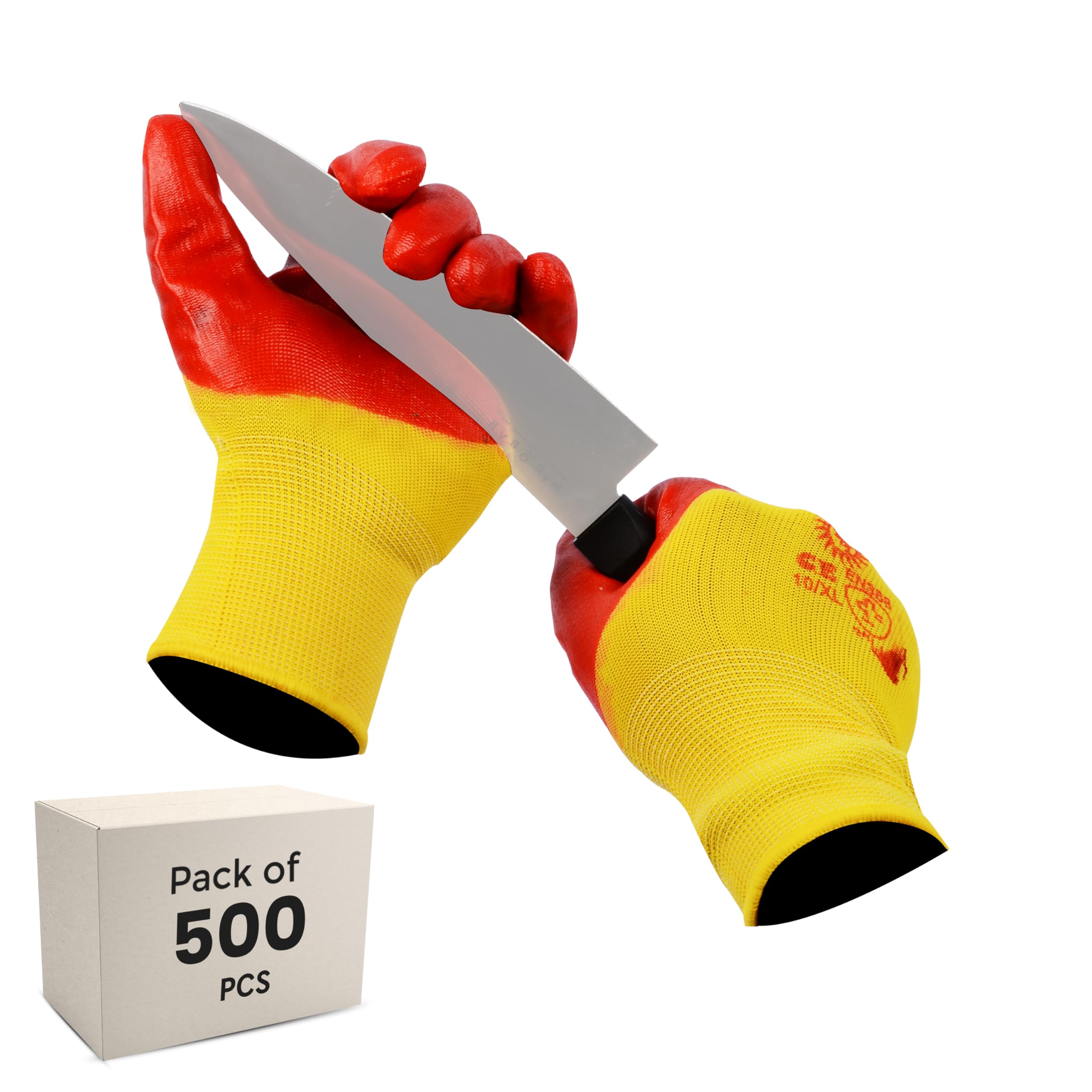 Robustt Nylon Nitrile Half Coated (Back Also) Industrial Safety Hand Gloves (Pack of 500) Anti-Cut | Cut Resistant | Heat Resistant | Industrial Use | for Finger and Hand Protection. (B0BN8HG8WX) Amazon Price History, Amazon Price Tracker