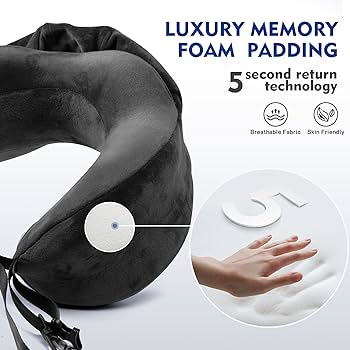 Amazon.com: Cuddool Neck Pillow with Hood - Memory Foam Neck