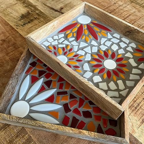 Miniatura 3 de Azulejos de mosaico púrpura para manualidades a granel, azulejos rotos de 7.05 oz para suministros de manualidades de mosaico, ideal para proyectos