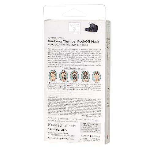Miniatura 2 de Earth Therapeutics Mascarilla exfoliante de carbón purificador - 5 unidades