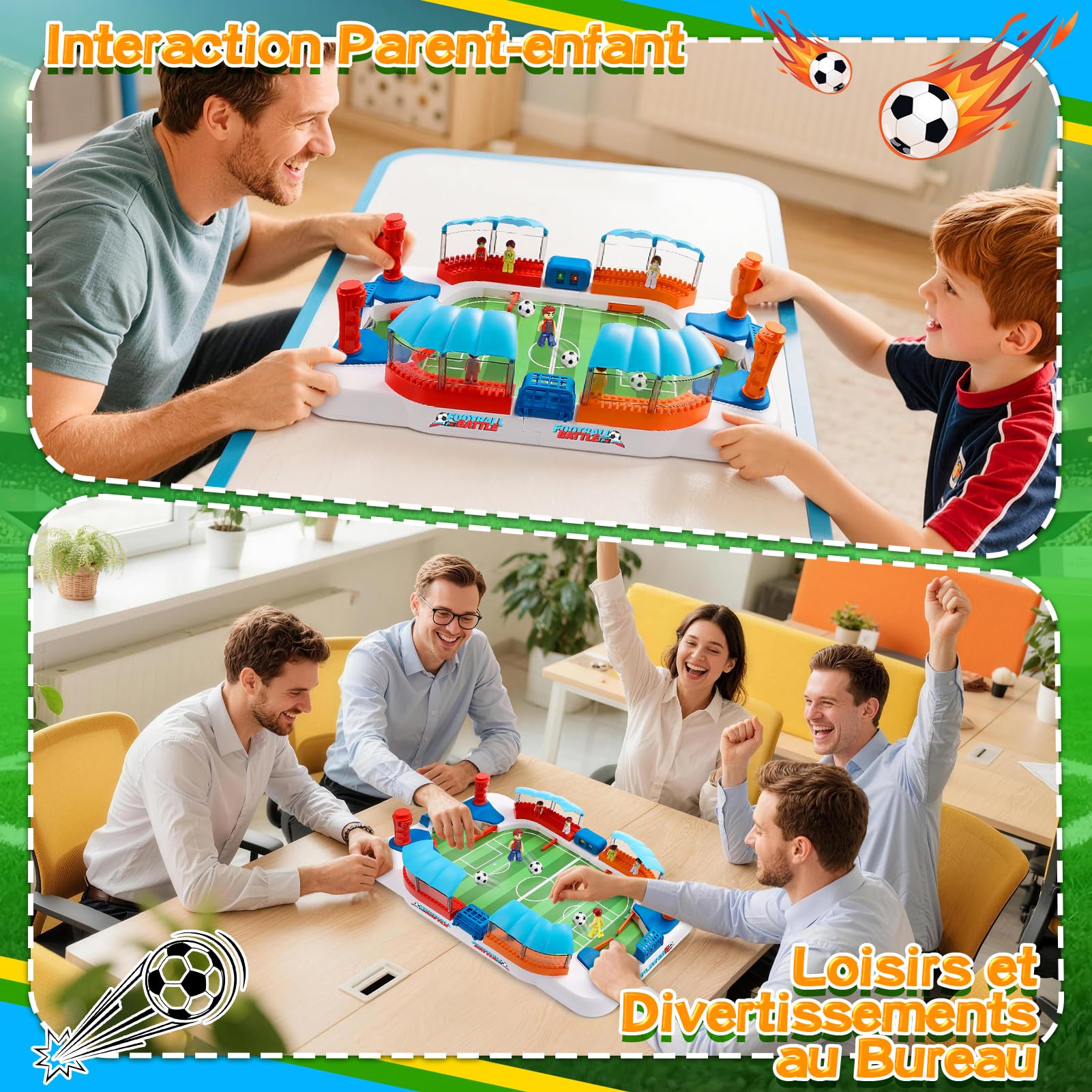 Mini Baby Foot pour Enfant et Adulte - Jeux de Société Interactifs en Famille