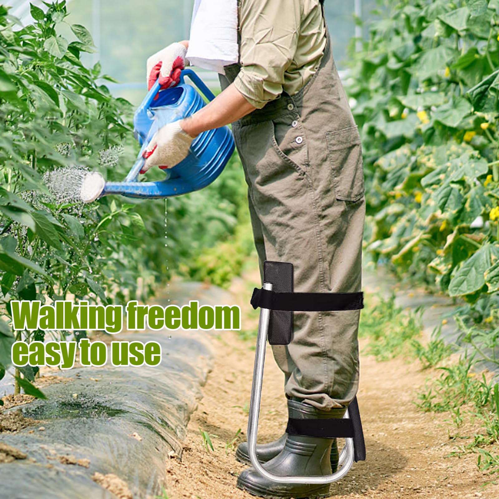 Rodillera para jardín de jardín, ergonómica, para jardinería, rodilleras, herramientas de ahorro de trabajo para el trabajo agrícola (negro, 2 unidades)
