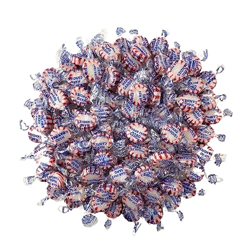 Miniatura 1 de Caramelos duros de menta Starlight sin azúcar, bolsa a granel de 1 libra, envueltos individualmente, aptos para dieta keto y diabética, caramelos