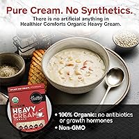 Vista 3 de Healthier Comforts Crema Láctea en Polvo Orgánica (72% de Mantequilla) Certificada USDA Orgánica, Kosher Sin Gluten, Sin GMO, Apto para Keto