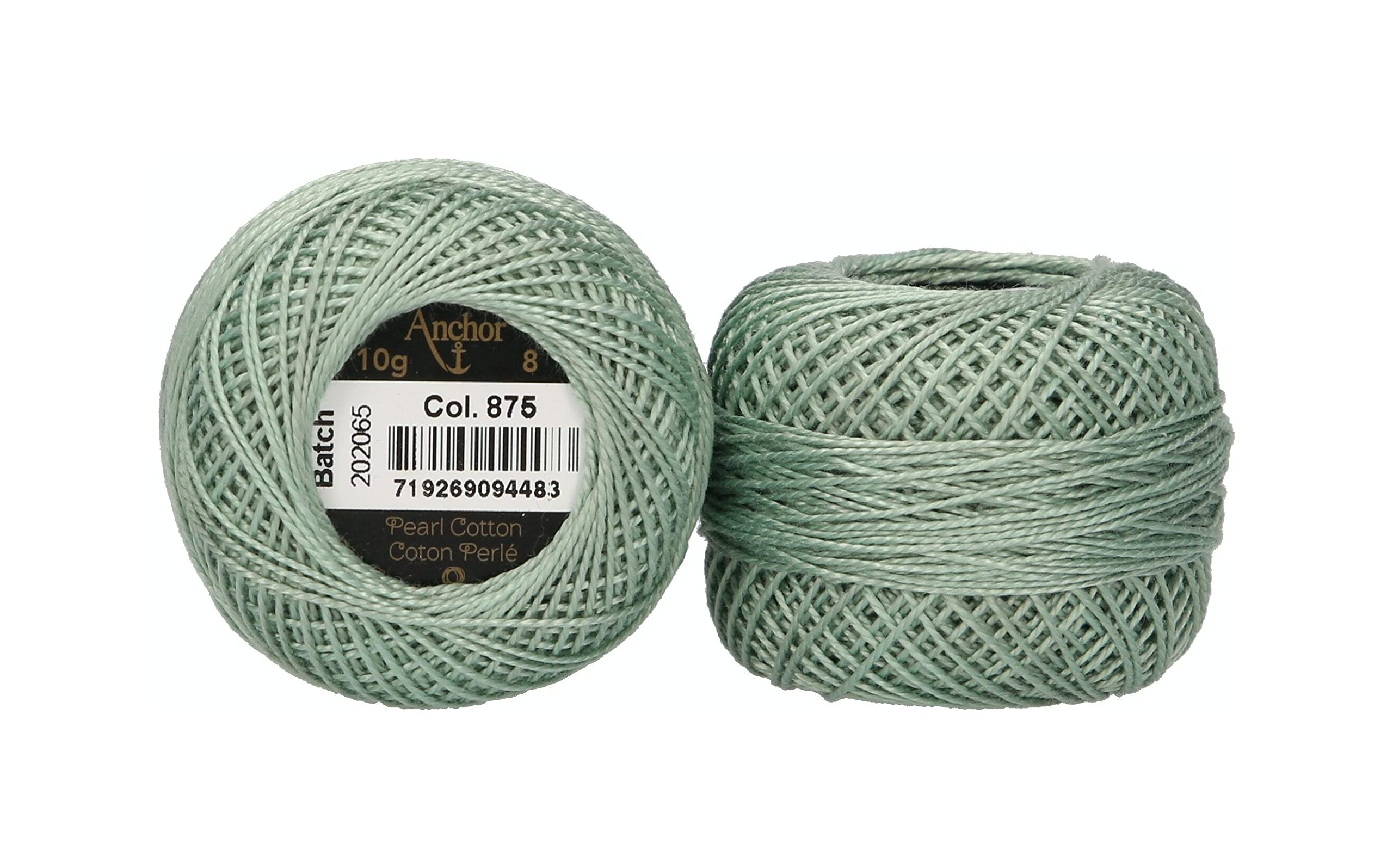 ANCHOR Pearl Yarn, Thickness: 8, Packaging: 10G, Running Length: 82M grünspan Embroidery Threads — image 1