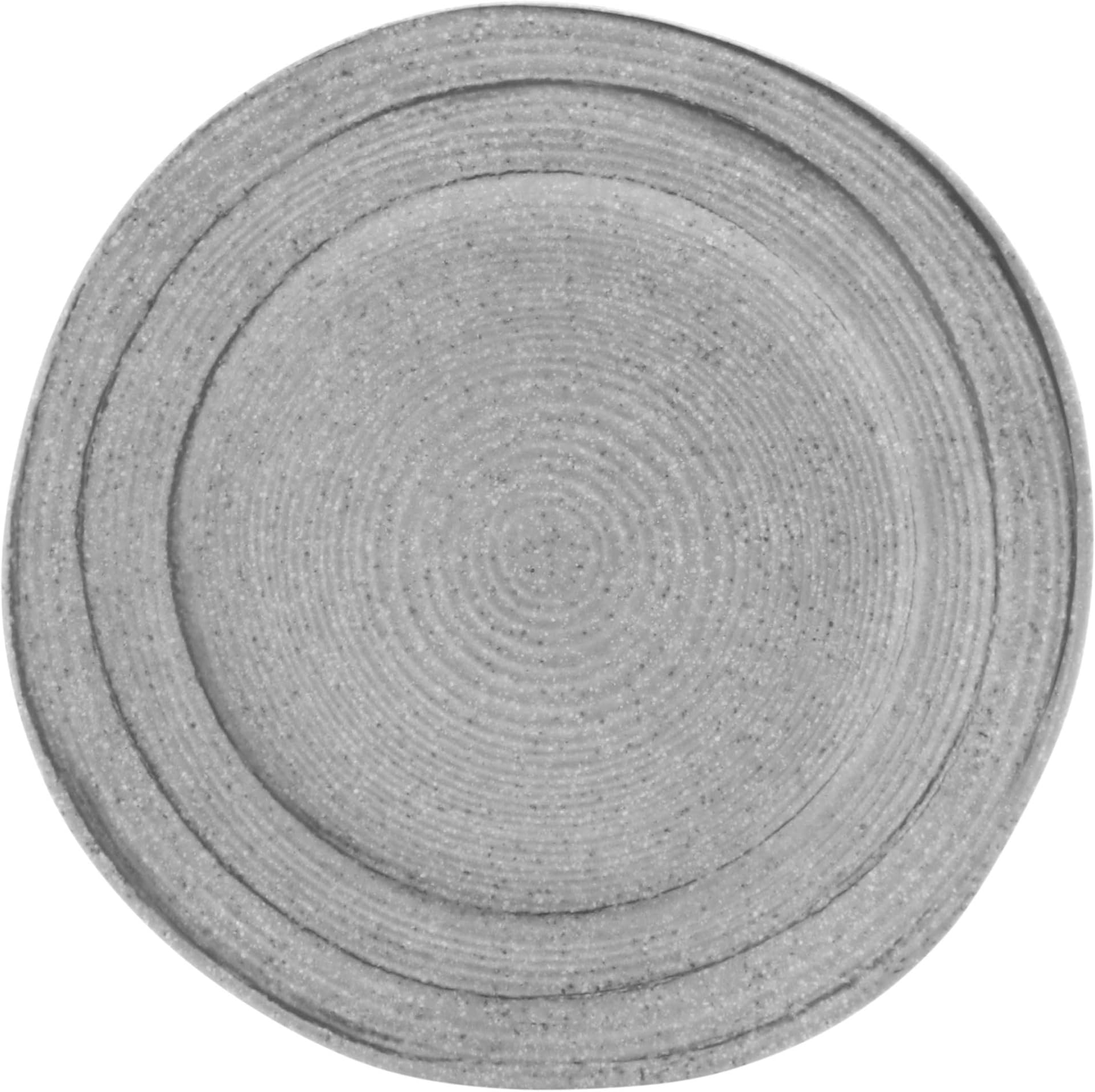 Elite Global Solutions D750ST-GSD Irregular Round Plate, 7 1/2" Dia. x 3/4" h, Melamine, Granite Stone Design (Pack of 6)