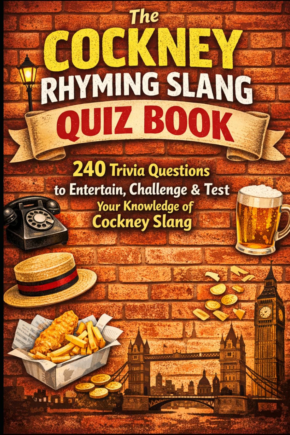The Cockney Rhyming Slang Quiz Book: 240 Trivia Questions to Entertain, Challenge & Test Your Knowledge of Cockney Slang (Cool Quiz Books)