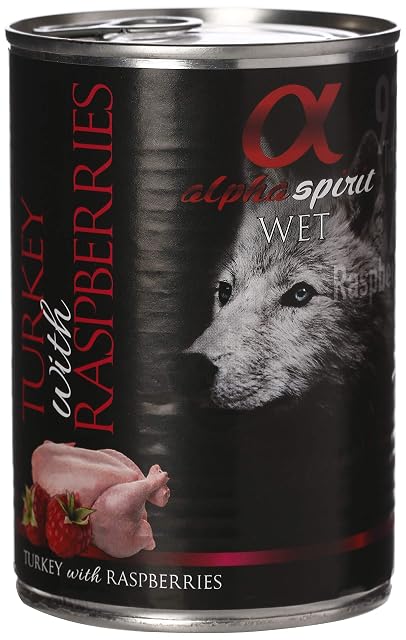 Alpha Spirit Lata Pavo Y Frambuesa) 400 gramos