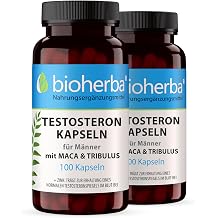Maca-Tribulus Komplex   200 Kapseln von BIOHERBA Mit Zink zur Unterst tzung von Testosteron & Fruchtbarkeit   plus Citrullin & Ginsengextrakt