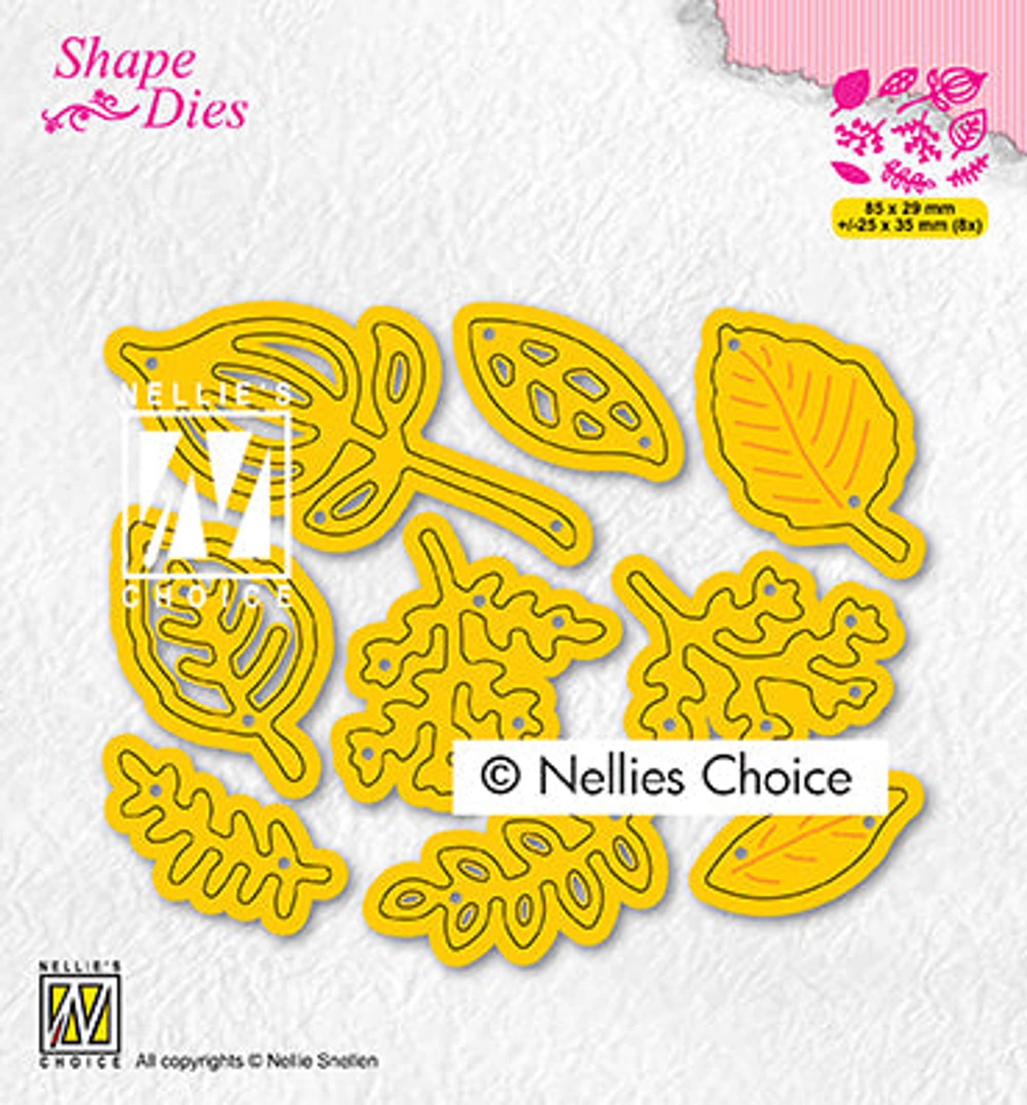 Nellie's Choice Fustelle Ali - Set Da 2 Per Scrapbooking E Biglietti Fai Da Te, 9,2x6,9 Cm - 3