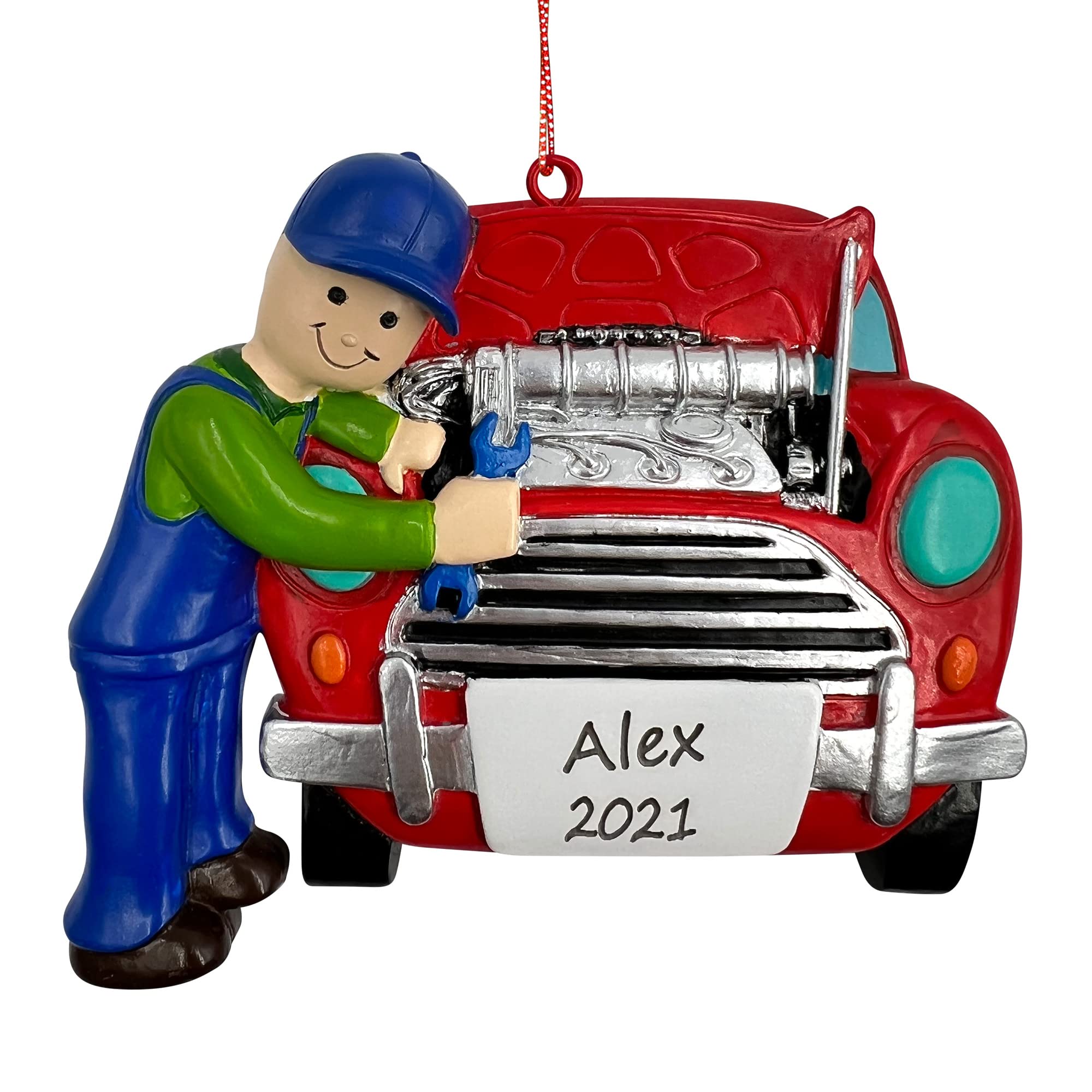 CHEERZEER CUSTOMIZE Personalized Mechanic Christmas Ornament - Technician Repair Auto Maintenance Ornaments - Mechanic Ornaments for Christmas Tree