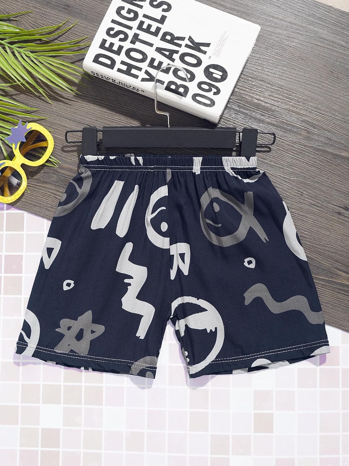 TTAO Boys Swim Trunks Quick Dry Swimming Shorts Stylish Printed Beach Shorts Bathing Suit Casual Short Pants