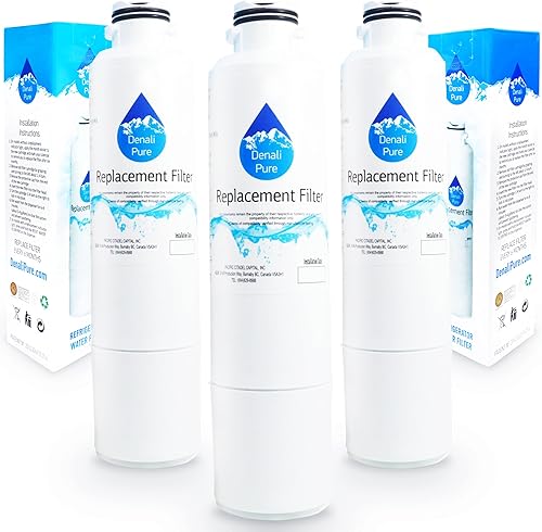 Paquete de 3 filtros de agua de repuesto para refrigerador Samsung RF260BEAEBC, compatible con Samsung DA29-00020B, DA29-00020A, cartucho de filtro