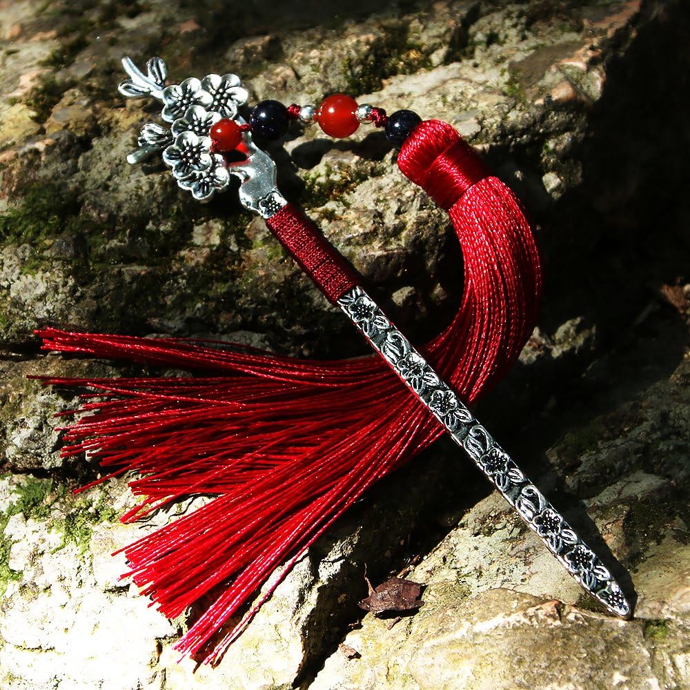 GTHER Chinese Metal Bookmarks with Tassel - Image 3