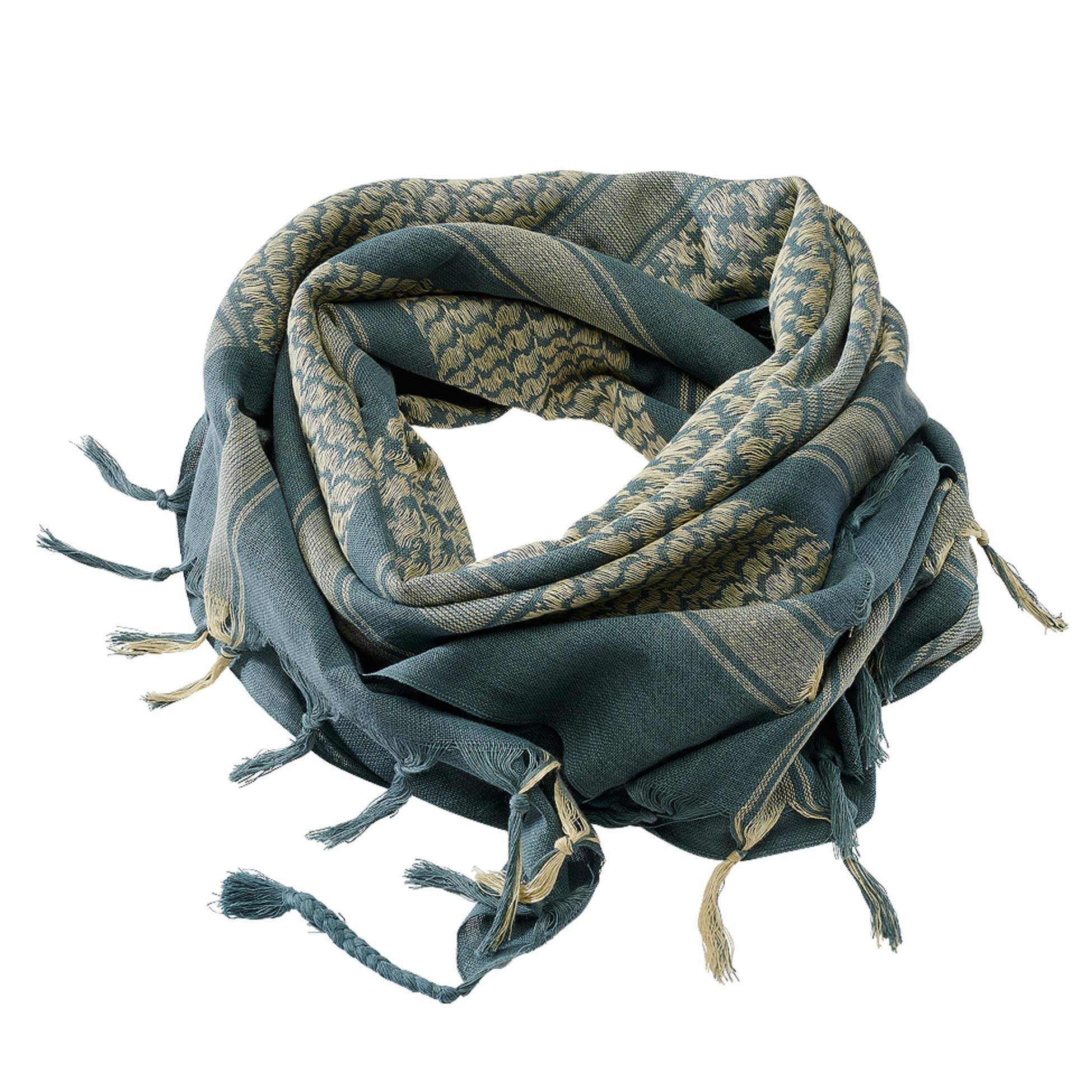 Brandit Shemag Scarf Cotton Skin Friendly Outdoor Army Headscarf Petrol Khaki