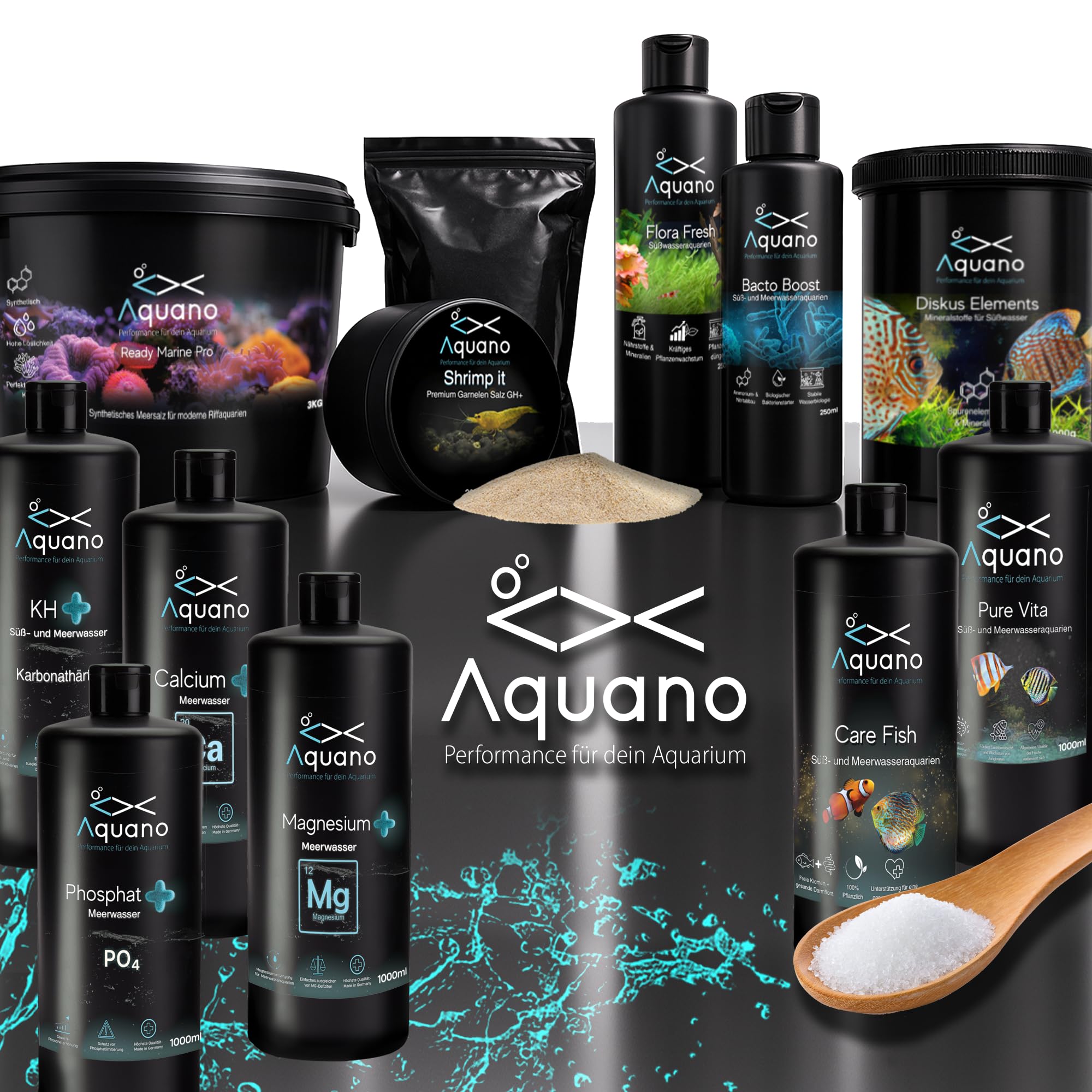 Charbon actif AquaCarbon Premium 1000 g pour aquariums d'eau douce et d'eau de mer - Parfait pour l'aquarium