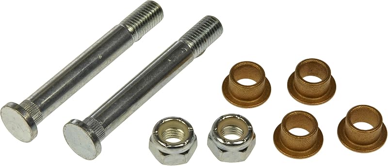 Kit de pinos e buchas da dobradiça da porta Dorman 38474 para Nissan e Infiniti – 2 pinos, 4 buchas e 2 porcas