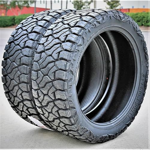 Set of 2 (TWO) Venom Power Terra Hunter R/T+ All-Terrain Mud Off-Road Light Truck Radial Tires-37X13.50R22LT 37X13.50X22 37X13.50-22 128Q Load Range F LRF 12-Ply BSW Black Side Wall