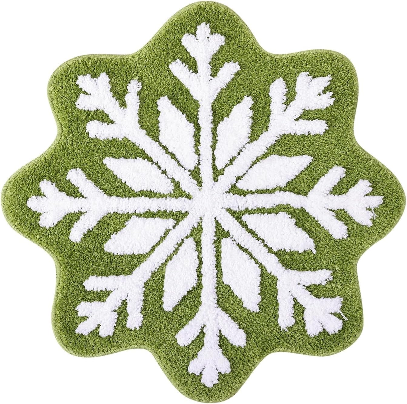 ASOBIMONO Winter Snowfleke Rug, 26.4'' Christmas Snowflake