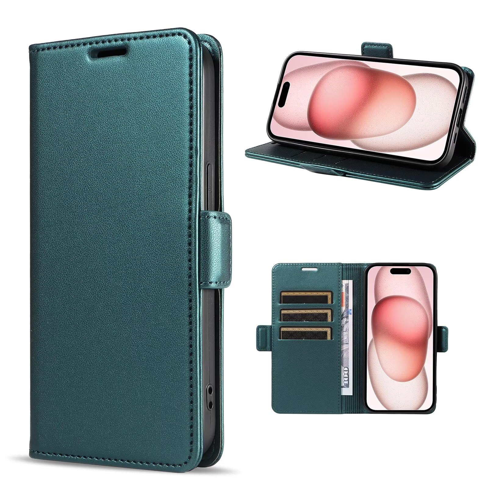 SLLMYYX Custodia a portafoglio compatibile con Google Pixel 7 Pro, motivo gufo, in pelle PU, con porta carte di credito e cinturino da polso (grigio