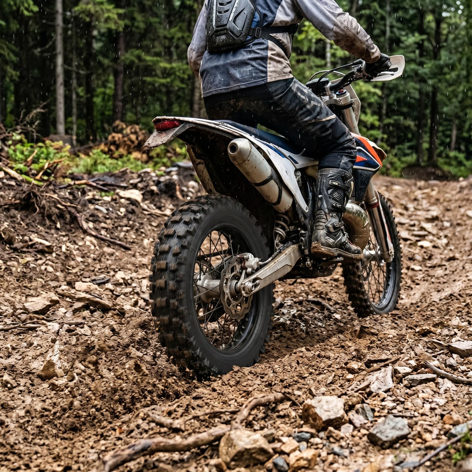 Neumático 2.50-10 con Cámara de Aire para Moto de Cross, Neumáticos Off Road de Caucho Butilo, Juego de Ruedas Antideslizantes, Diseño Engrosado Resistente al Desgaste para CRF50