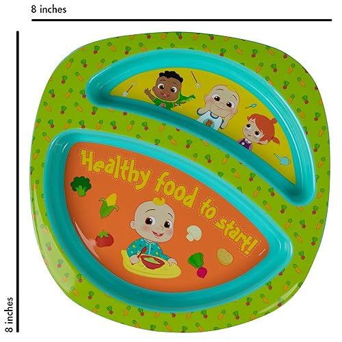 Vista 30 de The First Years Bluey - Juego de vajilla de 4 piezas, sin BPA, apto para lavavajillas, con plato dividido, cuenco, tenedor, cuchara, multicolor