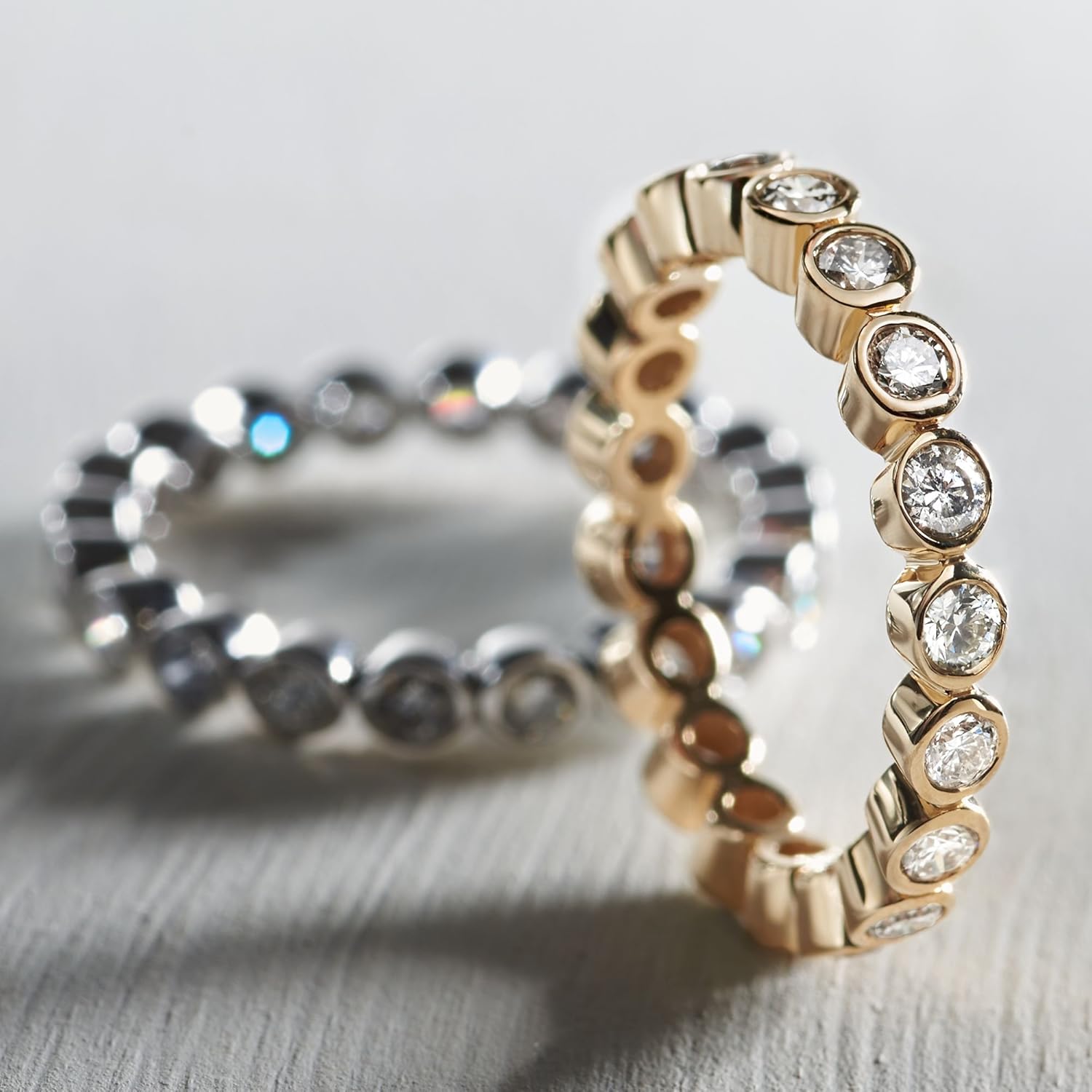 Ross-Simons 1.00 ct. t.w. Bezel-Set Diamond Eternity Band in 14kt Yellow Gold - Image 4