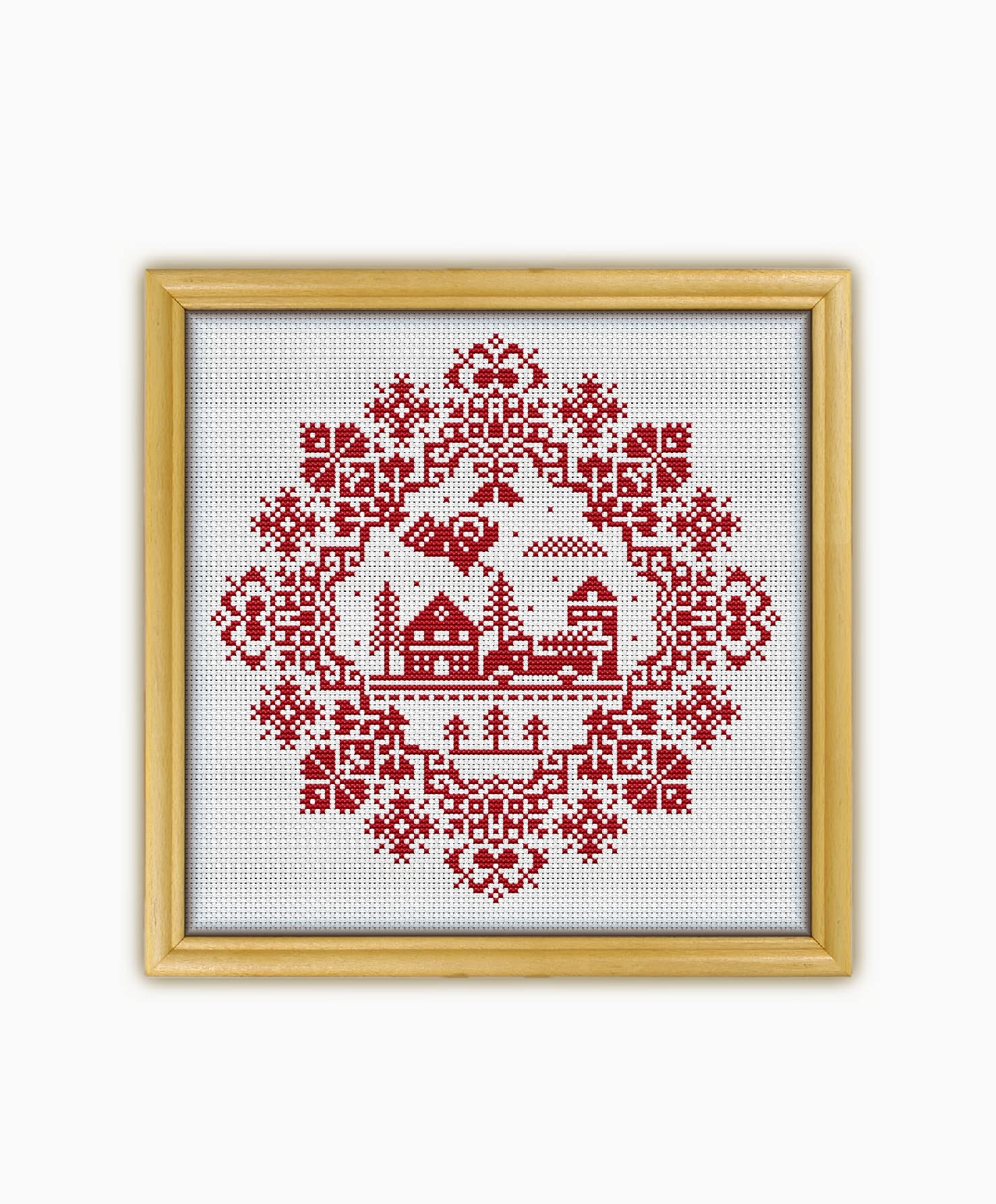 Monochrome Christmas Sampler CS2012 - Counted Cross Stitch Pattern. Only Printed Pattern Inside. No Fabric, Threads, Needles, Hoops.