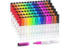 Shuttle Art 90-Pack Dry Erase Markers, Classroom Pack for School and Office