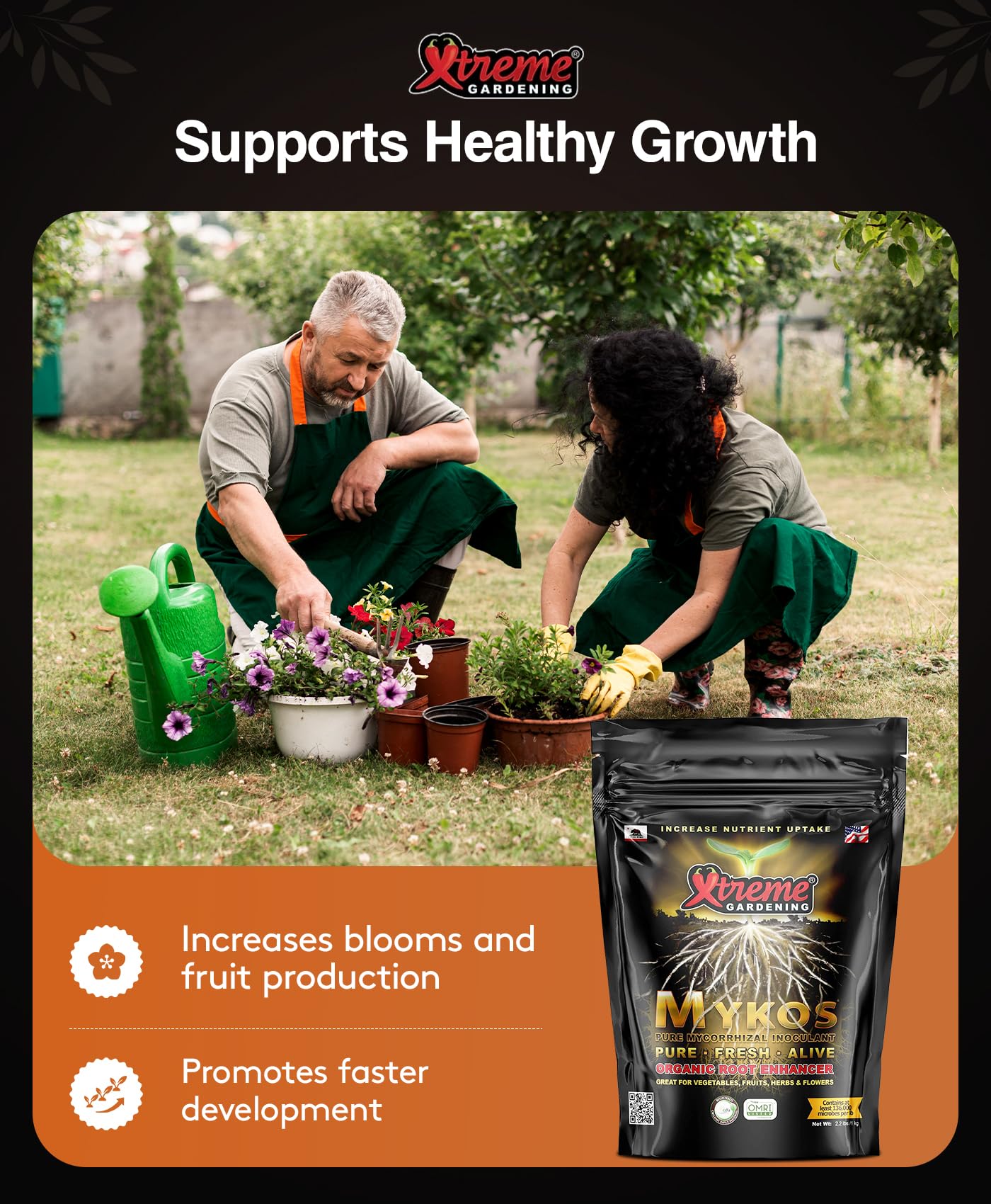 Xtreme Gardening RTI, RT4402 Mykos, Fertilizzante, Sacchetto da 1 kg