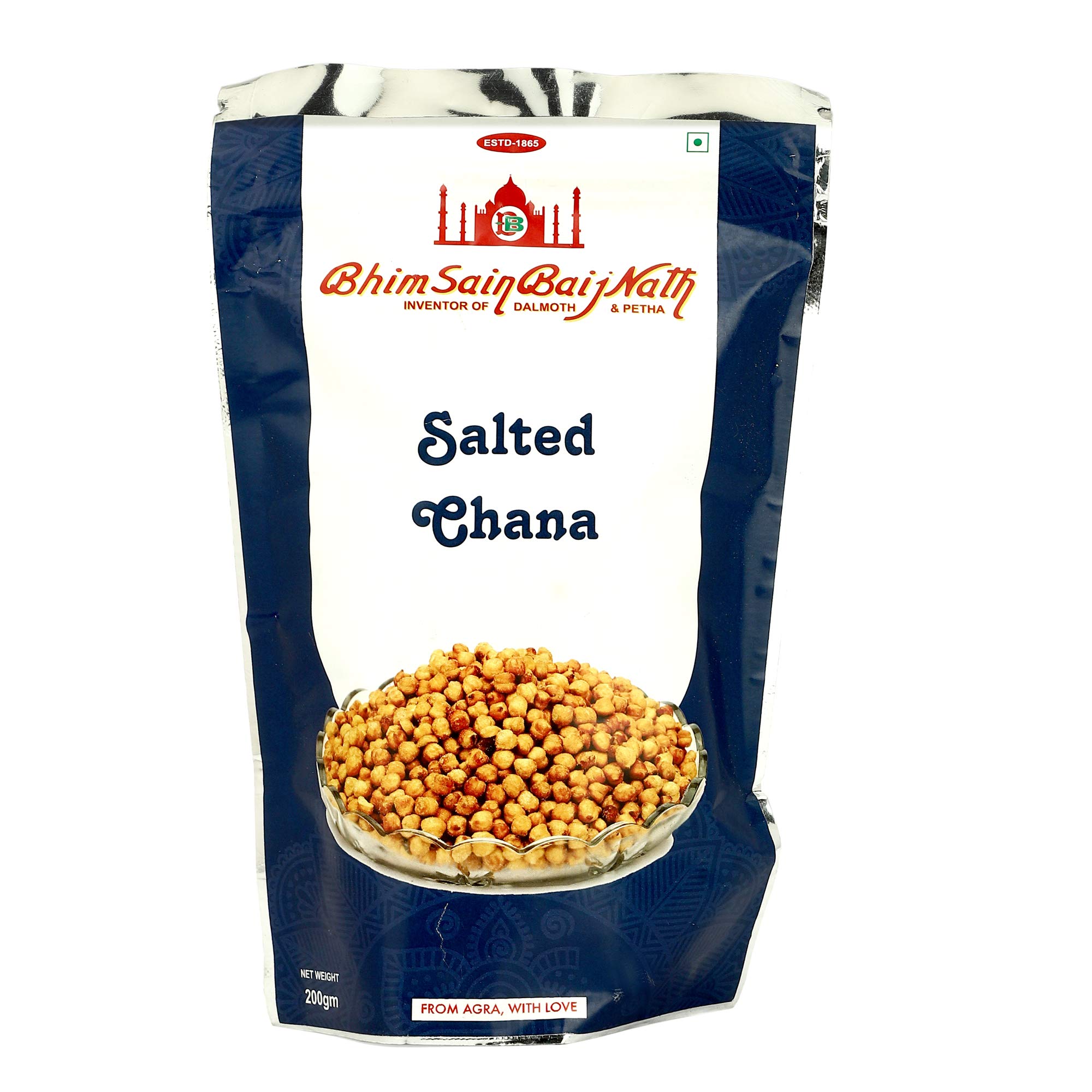 Bhim Sain Baij Nath Agra (Inventor of Dalmoth and Petha) - Salted Chana / Cocktail Snacks (200 GMS) (B08YX2YNKW) Amazon Price History, Amazon Price Tracker