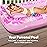 SLOOSH Inflatable Tanning Pool Lounger Float, 70 x 46 Pool Floats Adult with Pillow, 4 in 1 Suntan Tub Raft Floatie,Sunbathing Bed Lounge for Water Blow Up Kids Ball Pit Party Gifts, L-Hot Pink