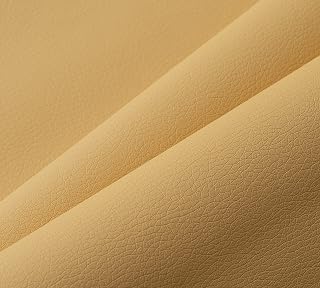 Tela de Polipiel para Tapizar 140 x 50 CM - Color Galleta - Made in Italy - Piel Sintética Suave para Muebles, Sofás, Sillas, Hogar, Accesorios, Manualidades - Medio Metro - Cuero Sintético