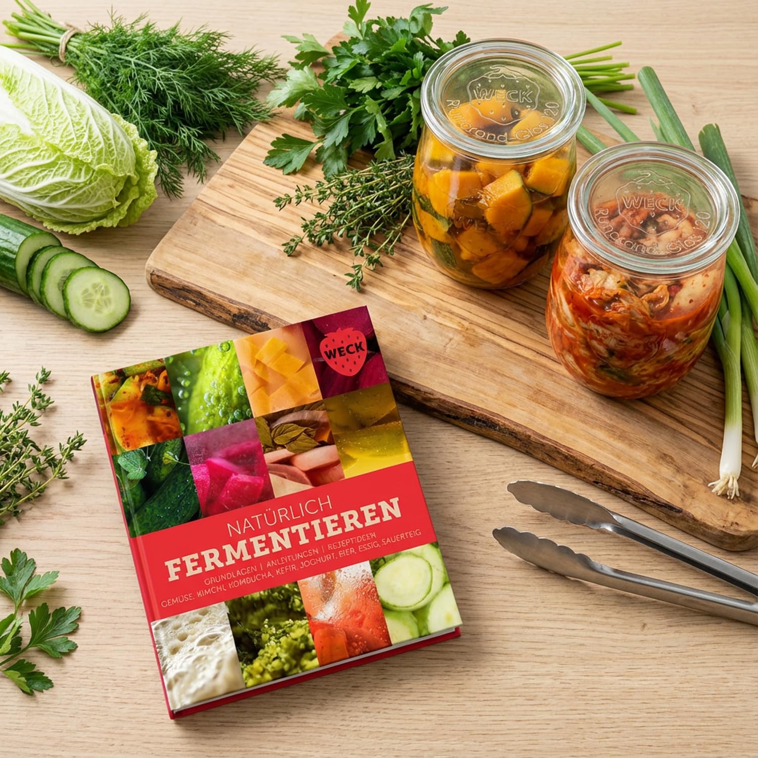 Natürlich Fermentieren: Grundlagen, Anleitungen, Rezeptideen, Gemüse, Kimchi, Kombucha, Kefir, Joghurt, Bier, Essig, Sauerteig