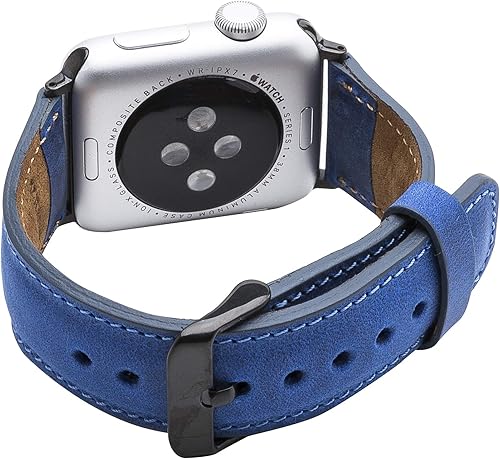 Miniatura 4 de Tuscany - Correas de cuero compatibles con Apple Watch de 1.929 in 1.772 in 1.732 in 1.654 in, correa de repuesto para iWatch Series 1, 2, 3, 4, 5,