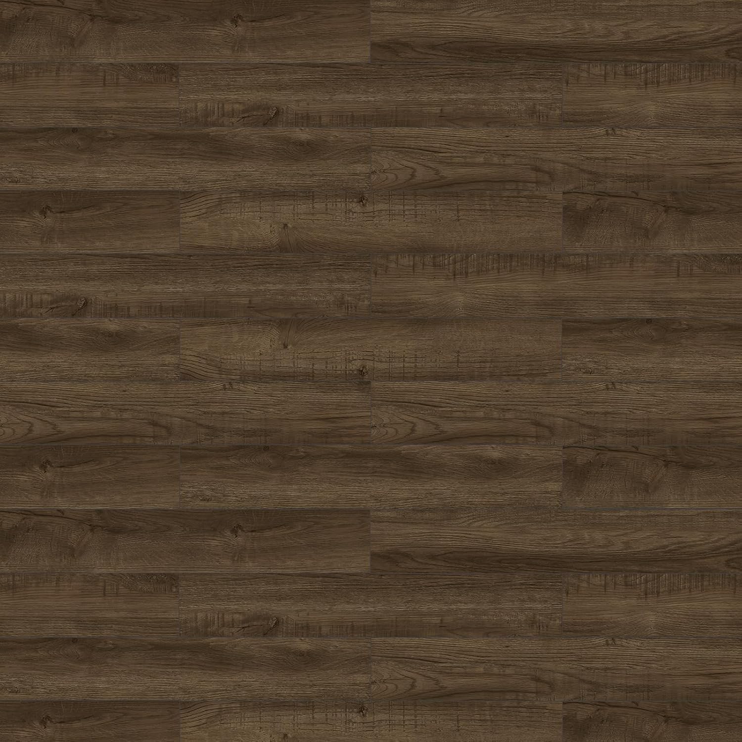 Mysflosy Self-Adhesive Vinyl Flooring Plank, 36 Pack - 6 x 36 inch, Natural Wood Grain Peel and Stick Flooring Waterproof for DIY Installation, Cover 54 Sq. Ft Split Chestnut