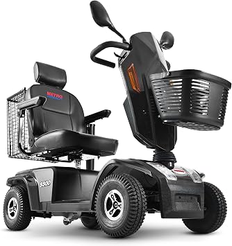 Metro Mobility Powered Mobility Scooters, 4 Wheel Mobility Scooters for Adults, 350 lbs Capacity Folding Mobility Scooter, 25 Miles Long Travel Range Scooter for Seniors Black