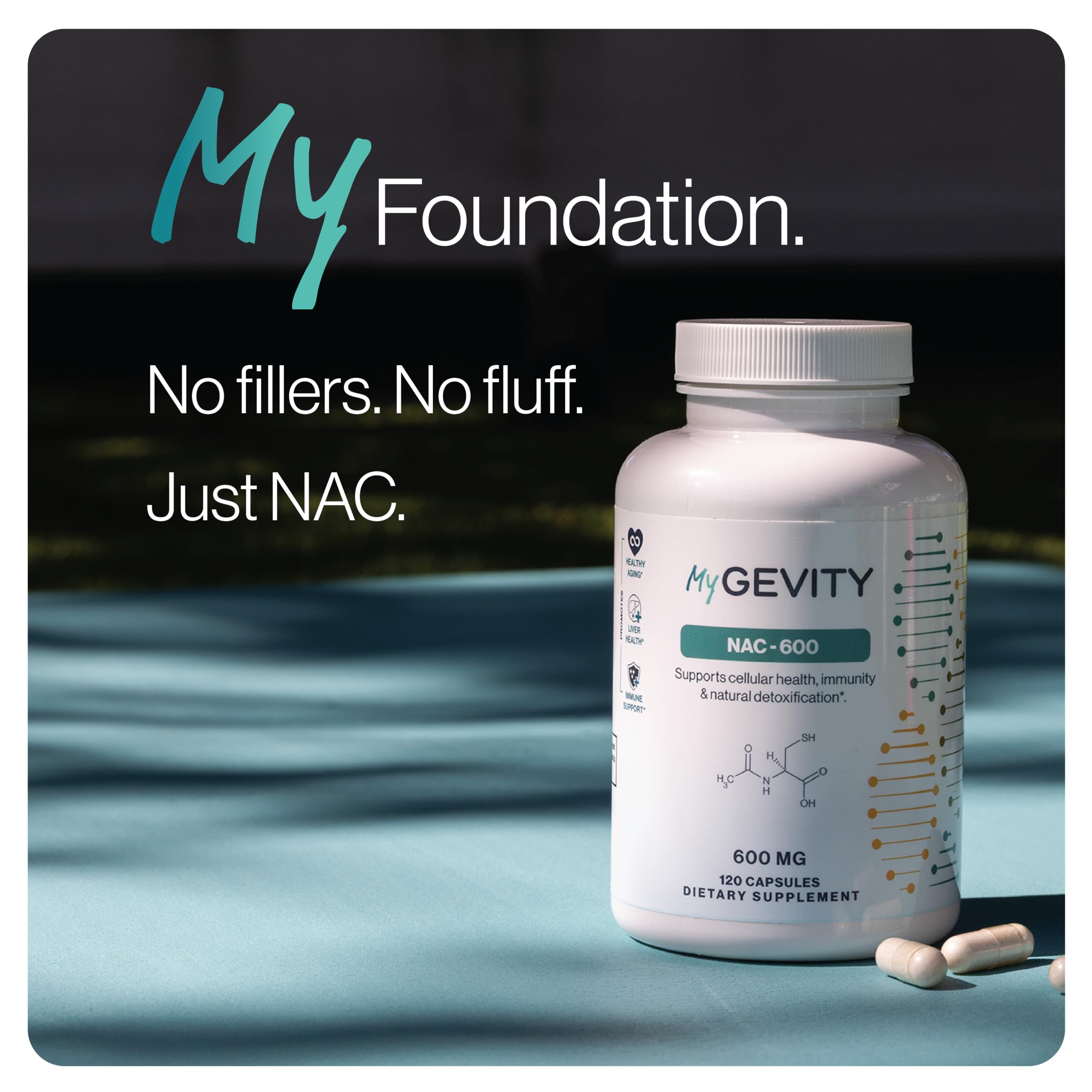 NAC 600mg Zero Fillers, N-Acetyl Cysteine, 120 Vegan Capsules — Amazon image 3