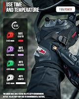 BORLENI USB Fűthető Motoros Kesztyű 3000mAh Akkumulátorral - Vízálló, Érintőképernyő-kompatibilis Téli Kézmelegítő Férfiaknak L-es Méretben 6