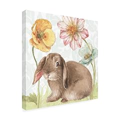 Wrapped Canvas Wall Art - Lisa Audit Spring Softies Bunnies III Wall Art for Living Room Bedroom or