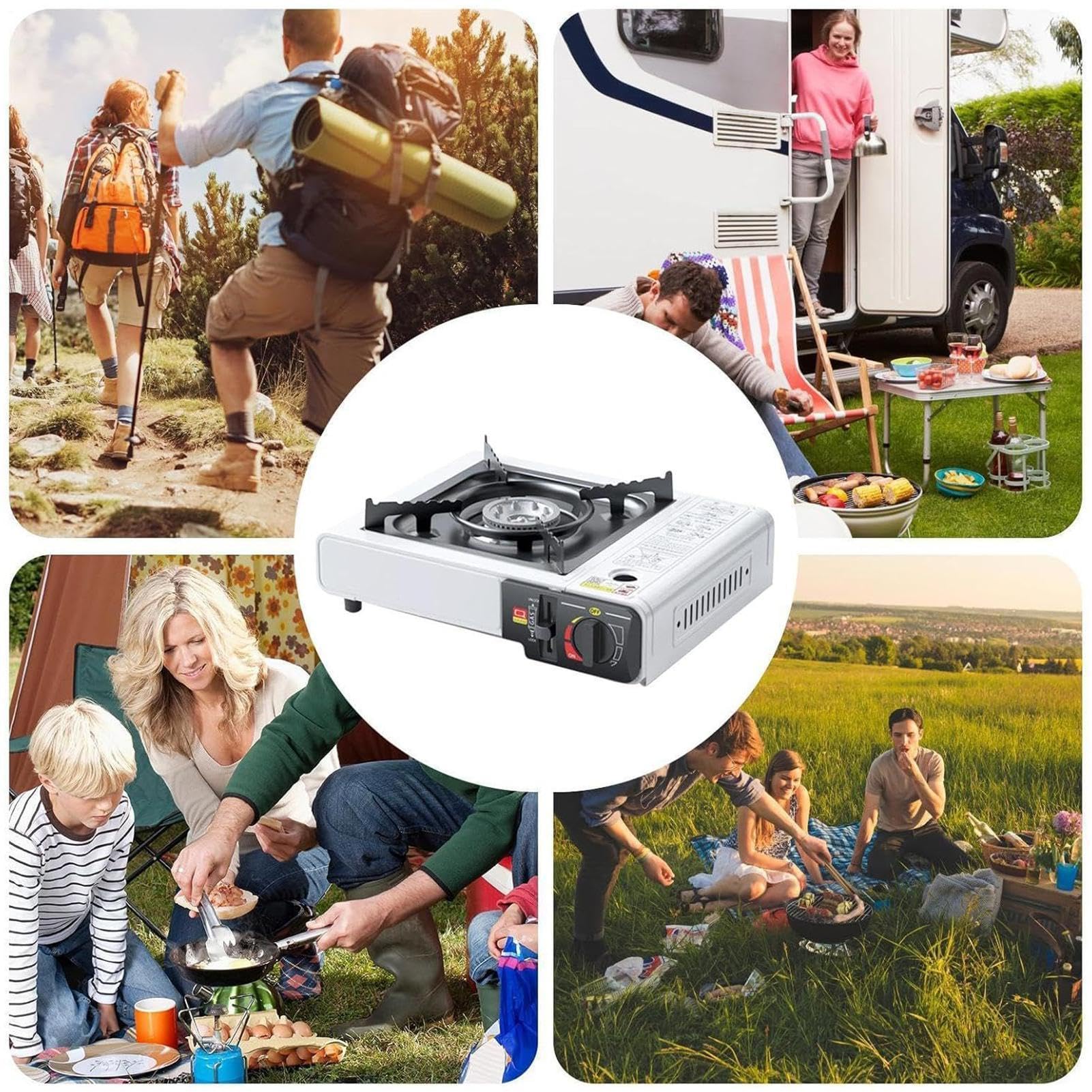 Piec Turystyczny Do Campingu Grill Turystyczny i Kuchenka do Gotowania na