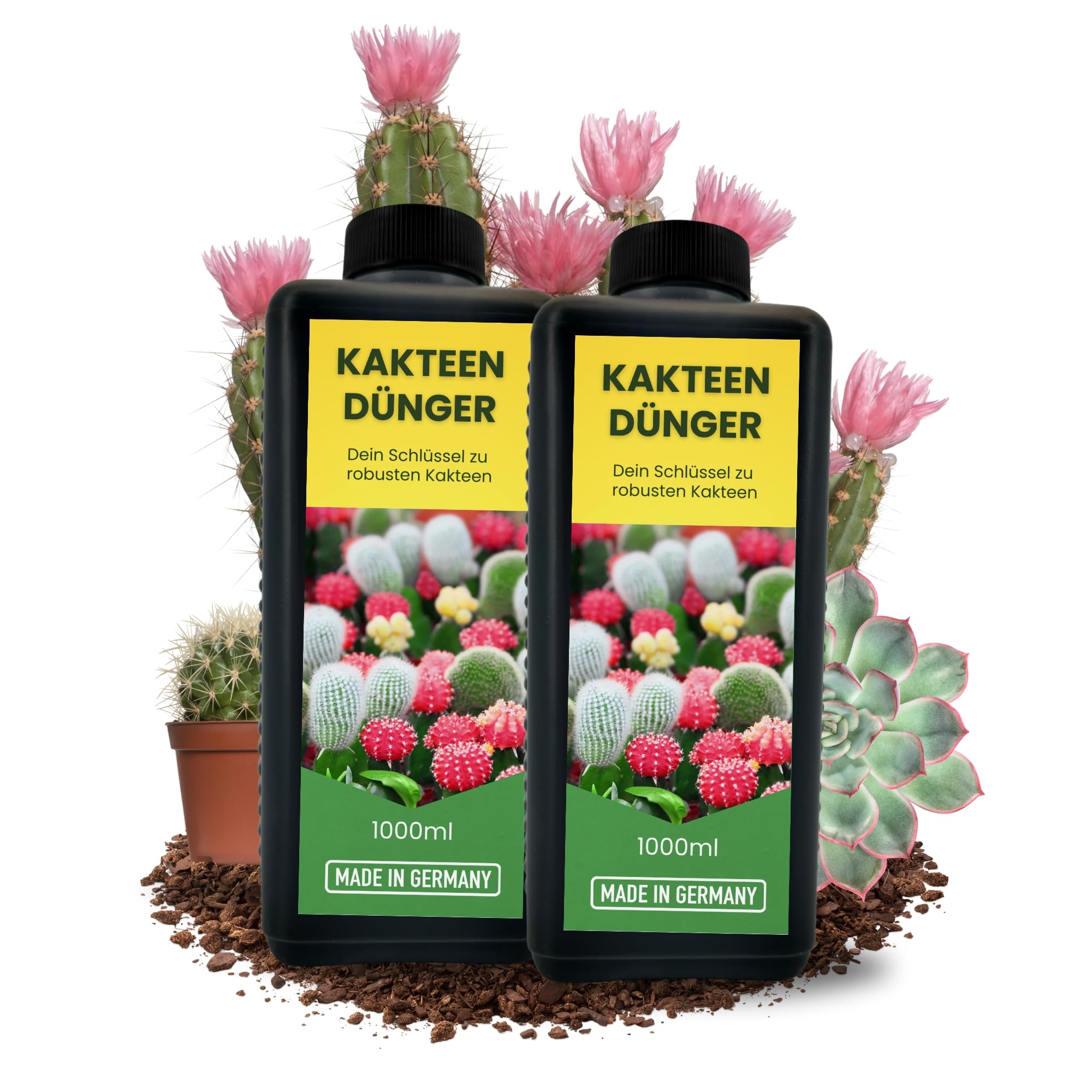TronicXL Abono concentrado para cactus, 2 litros, fabricado en Alemania, abono universal para cactus, suculentas, 2000 ml, 2 litros, cactus